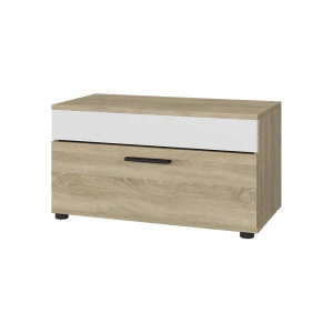 Olohuoneen kaappi Berno Sonoma/Valkoinen 70.8x38.9 cm saranaovella Vicco