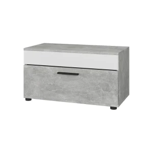 Olohuoneen kaappi Berno Betoni/valkoinen 70.8x38.9 cm saranaovella Vicco