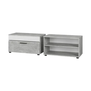 Stueskabe Berno Beton/hvid 2 dele Vicco