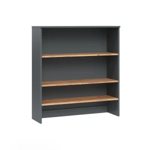Mobile da bagno Viktor Antracite/Rovere dorato 93.6 x 100.4 cm con ripiani aperti Vicco