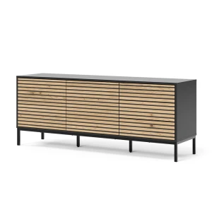 Lowboard Eliza Guld power eg/antracit 150 x 60 cm med 3 skuffer Vicco