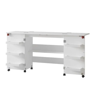 Sybord Carmen Hvid 160 x 80.2 cm med 6 hylder Vicco