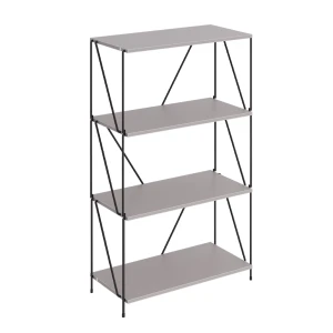 Bogreol Ravix Grå/sort 60 x 102.5 cm Vicco