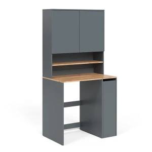 Vaskemaskineskab Viktor Antracit/gylden eg 93.6 x 88.2 cm 2 dele med hylde Vicco