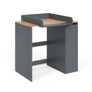 Vaskemaskineskab Viktor Antracit/gylden eg 93.6 x 88.2 cm 2 dele med pusleunderlag Vicco