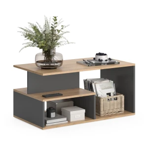 Sohvapöytä Hasso Goldkraft tammi/antrasiitti 90 x 49.4 cm Vicco