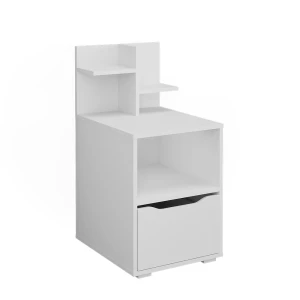 Sengebord Ruben Hvid 40 x 82.2 cm med skuffe Vicco