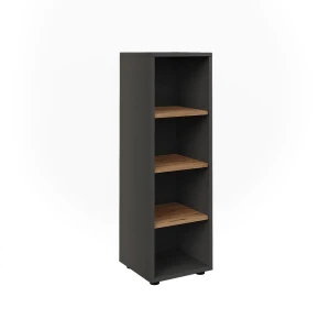 Midi-skab Irma Antracit/Gylden eg 30 x 95 cm 4 opbevaringsrum Vicco