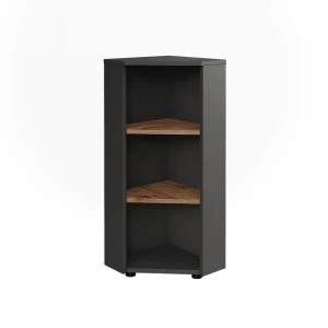 Hjørne mellemskab Irma Antracit/Gylden eg 33 x 81 cm 3 opbevaringsrum Vicco