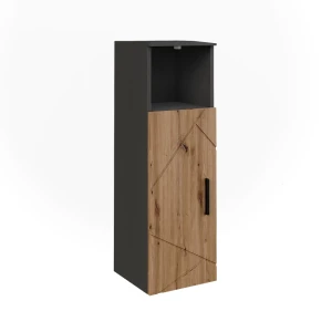 Midi-skab Irma Antracit/Gylden eg 30 x 93 cm med 1 dør Vicco