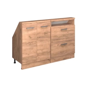 Skabssæt til skrå væg Rion Gold power oak 120 x 81.6 cm Sæt af 2 Vicco