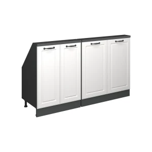 Meuble sous pente R-Line Blanc campagne 140cm Lot de 2 Vicco