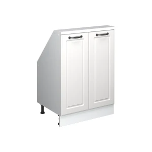 Szafka kuchenna na dach skośny R-Line Biały domek wiejski 60 cm z 2 drzwiami Vicco