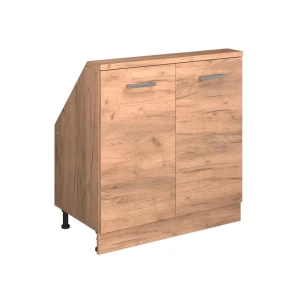 Køkkenskab til skrå væg R-Line Gold power oak 80 cm med 2 døre Vicco