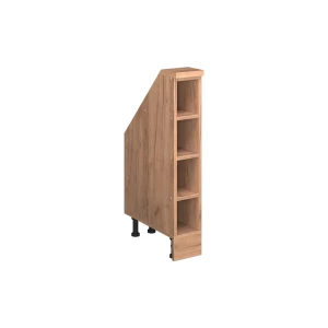 Skab til skrå væg Rion Gold power oak 15 x 81.6 cm med 4 rum Vicco