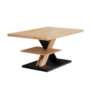 Sofabord Arivo Sort 90 x 60 cm med hylde Vicco