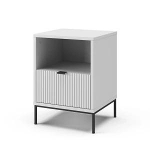 Nachttisch Eliza Weiß 40 x 55 cm mit 1 Schublade Vicco