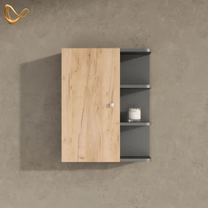 Badschrank Fucino Anthrazit/Goldkraft Eiche 47.2 x 59.2 cm livinity®