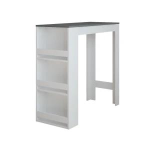 Barbord Repose Hvid/antracit 45 x 110 cm Vicco