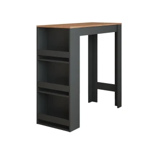 Barbord Repose Antracit/gylden eg 45 x 110 cm Vicco