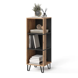 Bücherregal Amber Eiche Wotan 36 x 100 cm mit 3 Fächern Vicco