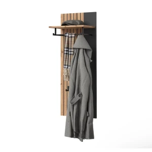 Vægknagerække Amber Wotan af eg 43 x 110 cm Vicco