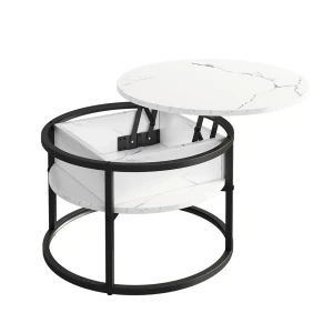 Sofabord Marlo Hvid marmor 57 x 57 cm Vicco