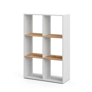Rumdivider Karree Hvid/gylden eg 72 x 107.8 cm Vicco