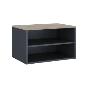 Kommode Betti Antracit/Sonoma 60 x 36 cm med 2 rum Vicco