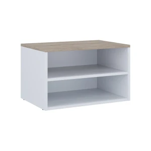 Kommode Betti Hvid/Sonoma 60 x 36 cm med 2 rum Vicco