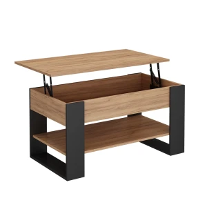 Sofabord Lifto Eg/antracit 92 x 51 cm med løftefunktion Vicco