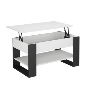 Sofabord Lifto Hvid/antracit 92 x 51 cm med løftefunktion Vicco