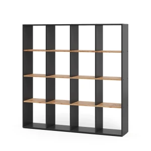 Rumdivider Karree Antracit/gylden eg 142.4 x 143 cm Vicco