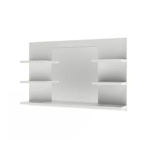 Badeværelsesskab med spejl Wilbur Hvid 78 x 50 cm med hylder Vicco