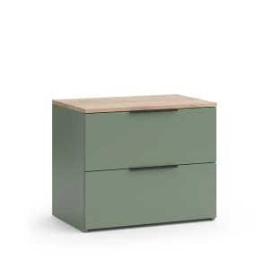 Sidebord Wido Grøn 60 x 50 cm med 2 skuffer Vicco