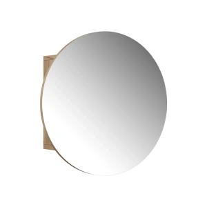 Badeværelsesskab med spejl Loki Gold power oak 50 x 50 cm med 2 rum Vicco