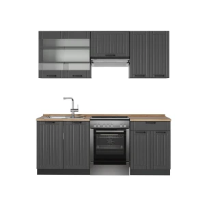 Kök Fame-Line Mörkgrå 200 cm , AP Oak Vicco