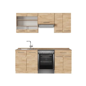 Køkkenrække Fame-Line Gold power oak 200 cm , BP Eg Vicco