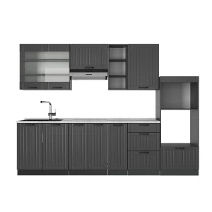 Keittonurkkaus Fame-Line Tumman harmaa 280 cm , AP Marble Vicco