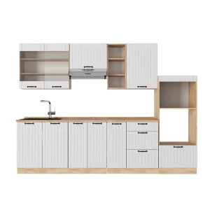 Kitchenette Fame-Line Casa de campo branca 280 cm , AP Carvalho Vicco