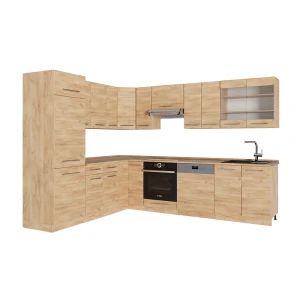 Hjørnekøkken Fame-Line Gold power oak 287 x 46 cm uden bordplade Vicco