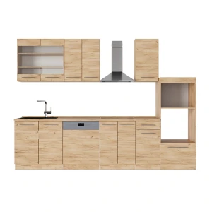 Køkkenrække Fame-Line Gold power oak 300 cm med højskab, BP Eg Vicco