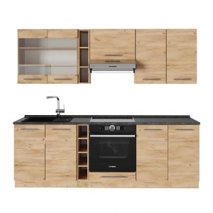 Køkkenrække Fame-Line Gold power oak 235 cm uden bordplade Vicco