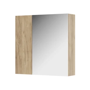 Badeværelsesskab med spejl Leopold Gold power oak 60 x 59.2 cm Med hylder og 1 spejldør Vicco