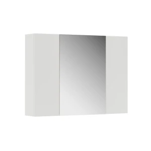 Badeværelsesskab med spejl Leopold Hvid 80 x 59.2 cm med hylder Vicco