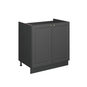 Vaskeskab Fame-Line Anthrazit-Gold Landhaus 80 cm , BP Marmor Vicco