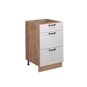 Køkkenskab Fame-Line Hvid landhus 50 cm , BP Marmor Vicco