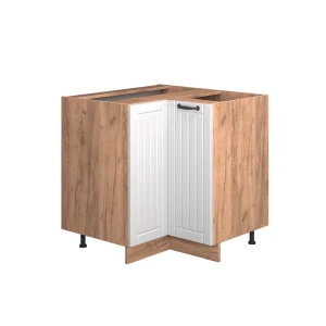 Hjørneskab Fame-Line Hvid landhus 80.5 cm , BP Antracit Vicco