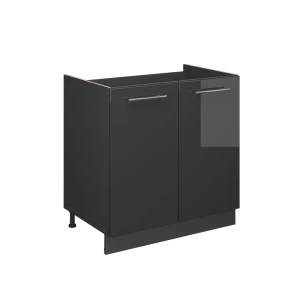 Vaskeskab Fame-Line Antracit højglans 80 cm , BP Eg Vicco