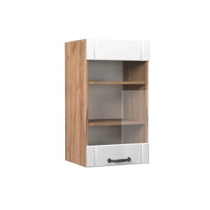 Køkkenskab med glas Fame-Line Hvid landhus 40 cm Vicco